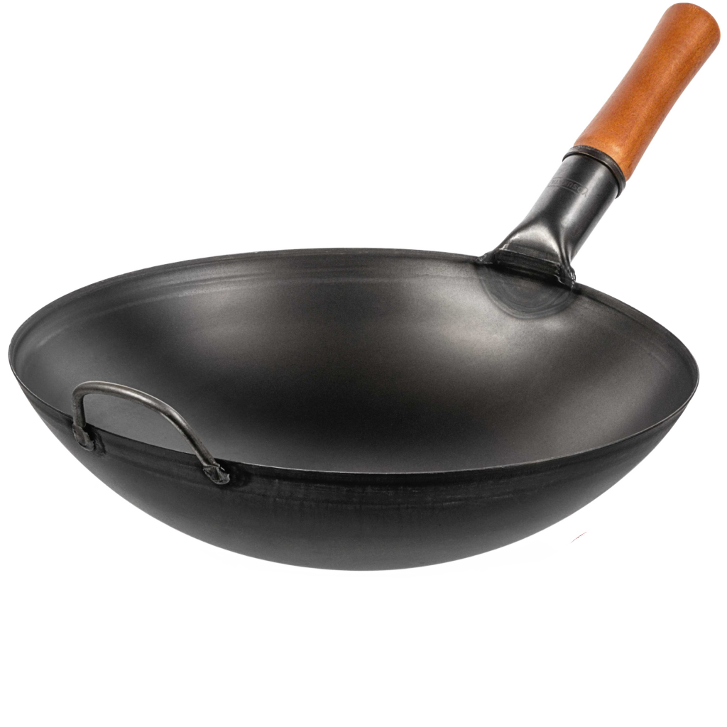 Yosukata Yosukata Black Carbon Steel Wok Pan – 14“ Woks and Stir Fry Pans