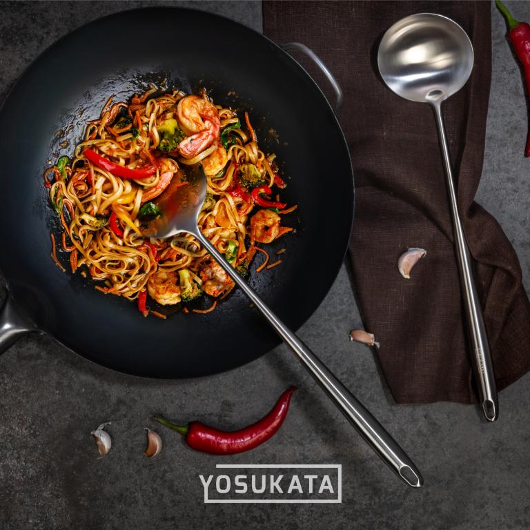 Yosukata 17’’ Wok Spatula and Ladle Set