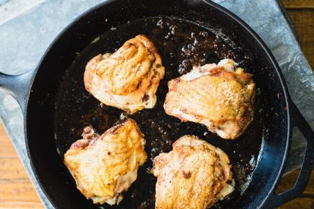 Carbon Steel Skillet Chicken Thighs Recipe