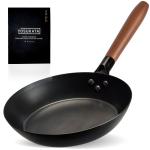 Small Yosukata 10 1/4-inch Pre-Seasoned Black Carbon Steel Skillet